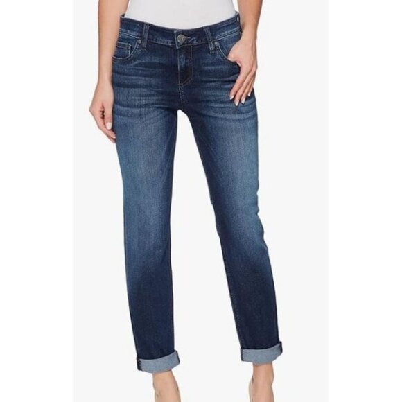 Kut From The Kloth Catherine Slouchy Boyfriend Jeans Women Size 8 NWT Denim - Picture 1 of 16
